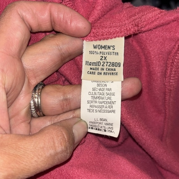 L.L. Bean Fleece Women's Size 2X - Picture 6 of 7